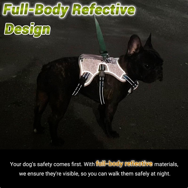 BELPRO Multi-Use Support Dog Harness, Escape Proof No Pull Reflective