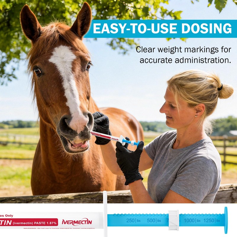 Ivermect Horse Paste 1.87%, for Horse Use Only, 6.08g, 1