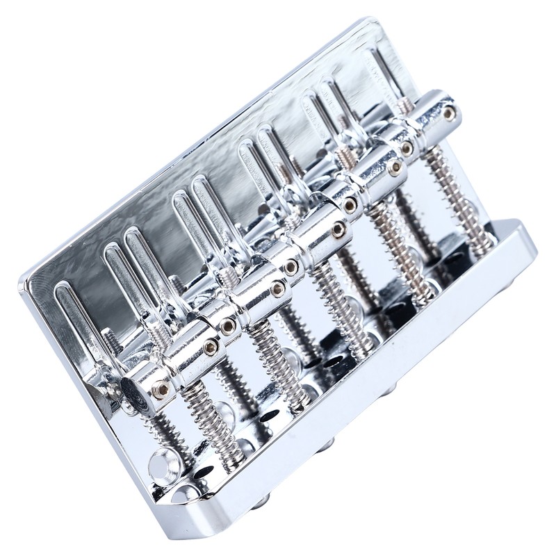 Electric Bass Bridge 5 String Bass Saddle Bridge Thickened Tailpiece