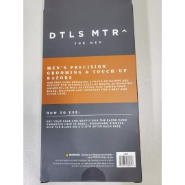 DTLS MTR Mens Precision Grooming and Touch-Up Razors - Six Piece Pack -