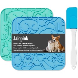 Jalopink Lick Mat for Dog with Suction Cup for Slow Feeding, Keep Them Busy, Anxiety Relief, Pet Licking Mat for Large/Small Dogs, Cats, Puppy - Dog Lick Mat for Bath Time, Grooming & Training
