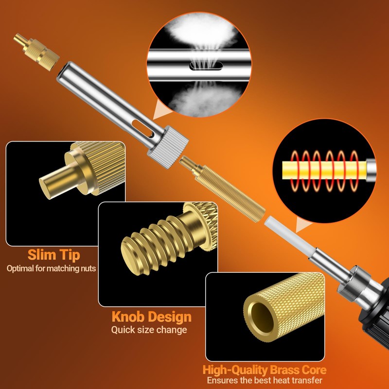 Preciva Threaded Inserts Set, 300Pcs Heat Set Inserts with M2
