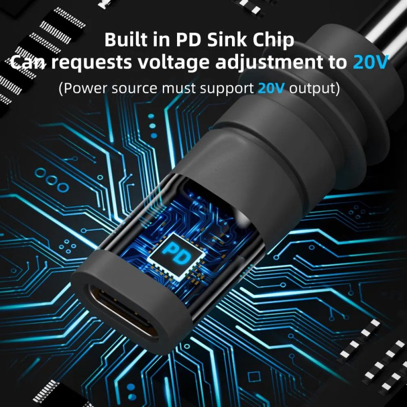 Adaptador De Corriente Usb-c A Cc Para Antena Starlink Mini