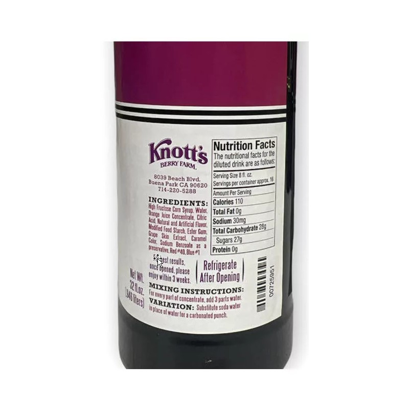 Knott's Knott’s Berry Market Boysenberry Punch Concentrate 32 oz