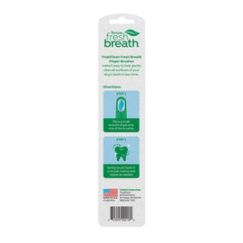 TropiClean Fresh Breath Finger Toothbrushes for Dogs & Puppies | Gentle Soft Toothbrush Alternative for Easy Teeth Cleaning