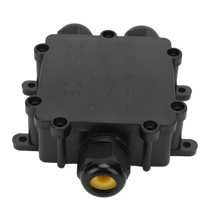 Waterproof Junction Box Outdoor 3 Way Flame Retardant Cable Connector
