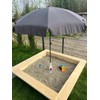 Krinner Vario Drill Parasol Stand Parasol Holder Ground Dowel Red