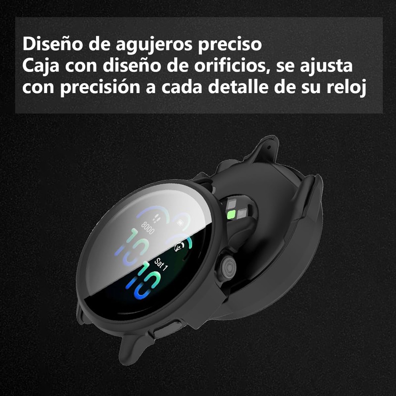 QWYJ Funda para Garmin Vivoactive 6 Case Carcasa PC con