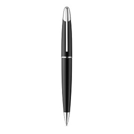 Colibri Equinox Twist Ballpoint Pen Black Lacquer and Chrome Accent Elegant Pen - Spring Clip - Comes in a Beautiful Gift Box - Gift for Men and Women