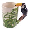Puckator Tukan in Tschungel geformter Henkel Tasse aus Dolomit-Keramik