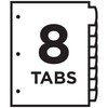 Avery Write & Erase Dividers for 3 Ring Binders, 8
