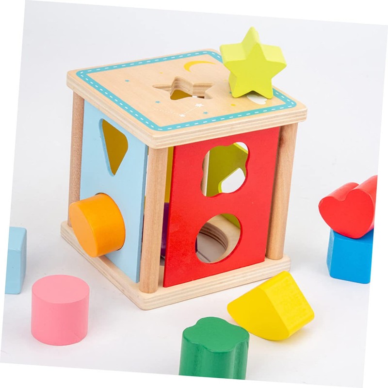 DECHOUS Block Geometric Plaything for Educational for Boys and Develops