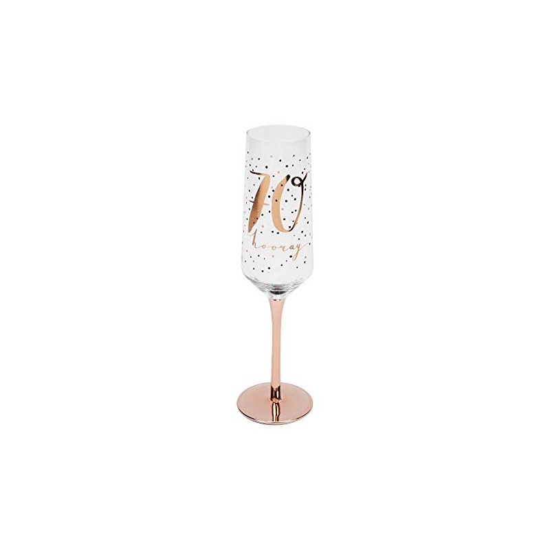 Widdop and Co Hotchpotch Luxury Champagne Prosecco Flute Glass Rose