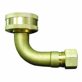 Watts A-158A WHL17300000 Brass Fitting Dishwasher Elbow, Gold