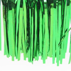 2 Pack Foil Fringe Curtain,Streamer Party Decorations,Glitter Party Curtain Backdrop for Birthday Pride Prom Baby Shower Wedding Disco Party Supplies（Green 3.28ftx6.56ft）