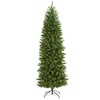 Nearly Natural 6.5ft. Slim Green Mountain Pine Artificial Christmas Tree