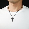 WINFY Basketball Cross Necklace for Boys Men Inspirational Christian Bible