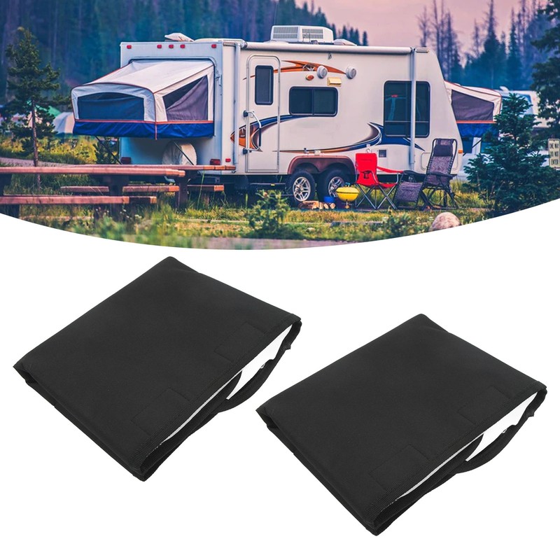 2PCS RV Window Shade Shading UV Protection Oxford Cloth Aluminum