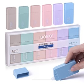 MumdoYAL Correction Roller, Correction Mouse, Pack of 6, Mini Correction Tape for Students, Children and Office Workers
