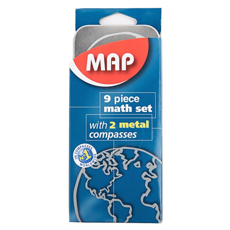 High Quality 11-Pieces Compass & Geometry Kit Math Set for