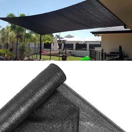 YESON 6x100FT - 40% Shade Cloth Roll, Black Sunblock Mesh Tarp with Clips, Sunblock Shade UV Resistant Net for Garden, Greenhouse, Patio