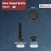 Kozelo 48 Pcs Hex Head Bolts and Nuts Kit -