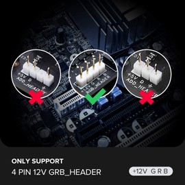 BTF-LIGHTING LED RGB PC Light Strip 2PCs 19in for 12V 4-Pin RGB5050 LED headers for ASUS Aura Sync, Gigabyte RGB Fusion, MSI Mystic Light RGB