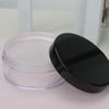 COSIDEA 3 pcs Empty plastic loose powder jars with sifer