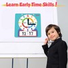 Large Magnetic Dry Erase Learning Clock for Kids Learn to