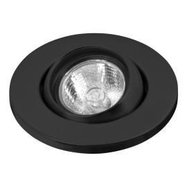 Volteck Luminario Empotrado Dirigible Esférico Negro Para Mr16 Volte