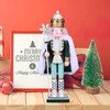 Healeved Large King Nutcracker Christmas Decor Figure 30cm Wooden King