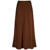 Outoshe Women's Satin High Waisted Maxi Skirts Hidden Elasticized Waistband