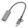 USB to Ethernet Adapter Type C RJ45 1000Mbps Aluminium Alloy