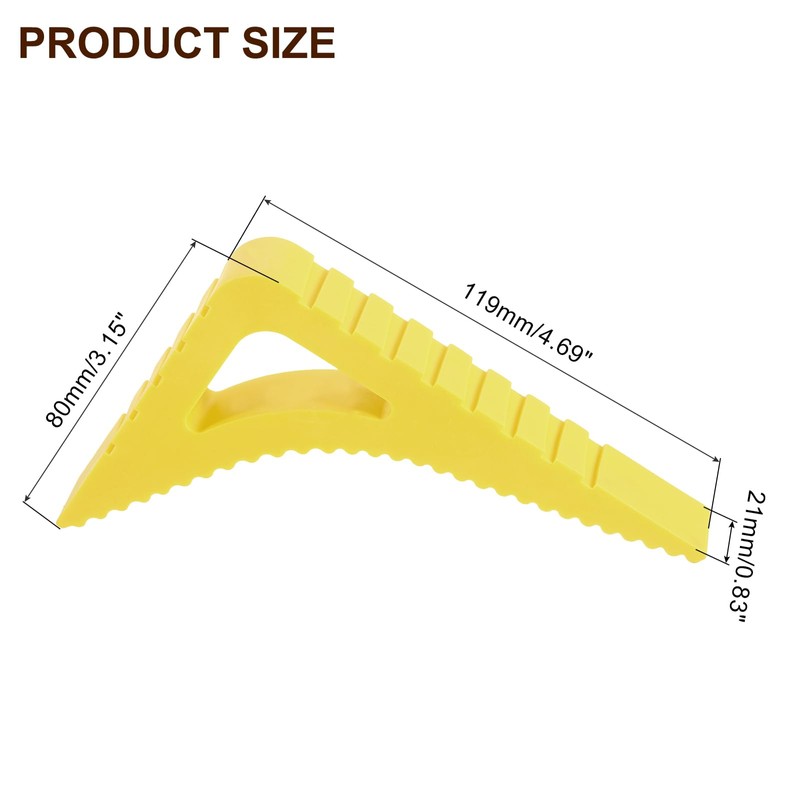 uxcell 1 Pcs Door Stoppers for Bottom of Door, 0.83