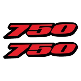Awonderful Motorcycle Fairing Sticker Decal, Reflective Vinyl Decal for GSXR750 with Strong Stickiness 750 (Red)