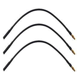 skrnrhrery Banana Gold Bullet Connector Extension Cable, 3.5mm Banana Plug Male Female Cable for RC Brushless Motor ESC Extension Cable RC Auto Boat Parts (16AWG Wire 10CM 3 Pieces)