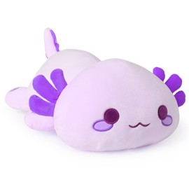 Onsoyours Cute Axolotl Plush, 19" Soft Large Stuffed Animal Salamander Big Plush Pillow, Kawaii Plushie Toy for Kids (Pruple Axolotl, 19")