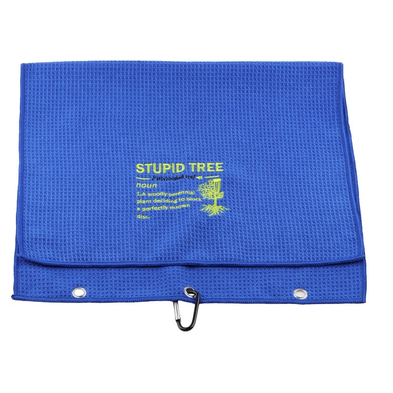 ZJXHPO Microfiber Disc Golf Towel Stupid Tree Definition Embroidered Towel