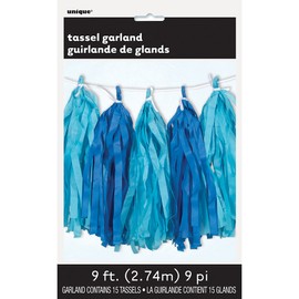Unique party decoration, 9', Royal & Light Blue