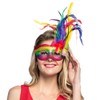Boland 00211 Carnival Rainbow Mask, multi-coloured, one size, 10116594