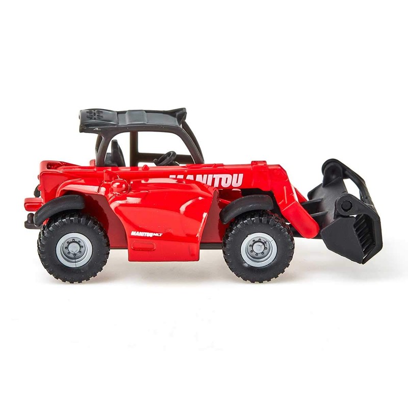 siku 1482, Manitou Telehandler, Metal/Plastic, Red, Movable loading arm