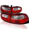Spec-D Tuning Red Clear Lens Tail Lights Compatible with 1992-1995