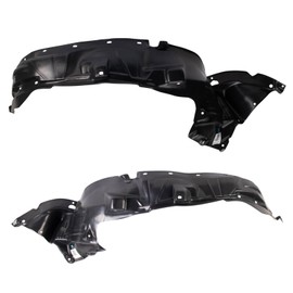 TRQ Front Inner Fender Liner Set Compatible with 2006-2007 Honda Pilot HO1250108 HO1251108