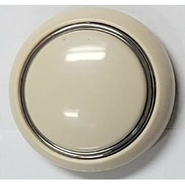 Pirate Mfg Horn Button, Ivory, Compatible with Volkswagen Type-1 Bug 56-59, Type-2 Bus 1950-1967