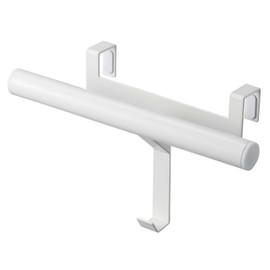 Yamazaki 5238 Shoe Rack Box Door & Backpack Hanger, White, Approx. (W x D x H) 10.4 x 3.7 x 6.3 inches (26.5 x 9.5 x 16 cm), Tower, Easy Installation by Simply Inserting into the Door