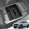 LANGBEAN Double-Layer Center Console Organizer for 2025 2024-2020 Ford Explorer,