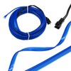 X AUTOHAUX 4 Meter/13ft Neon Glowing EL Wire Strip Blue