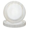 Gifturbo Antique White Charger Plates, 13" Round Chargers for Dinner