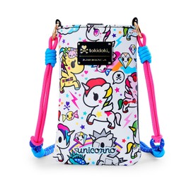MESUCA Tokidoki Unicorno PU Leather Crossbody Cell Phone Purse Kawaii Cute Lightweight Shoulder Bag Wallet Credit Card for Women (White)