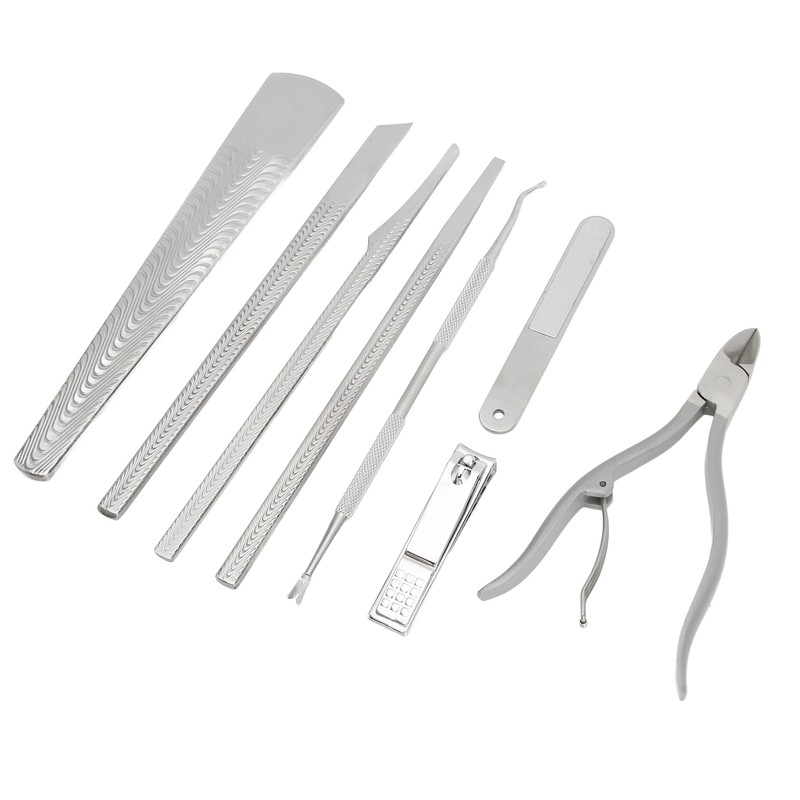 8Pcs Pedicure Knife Stainless Steel Dead Skin Remover Portable Foot